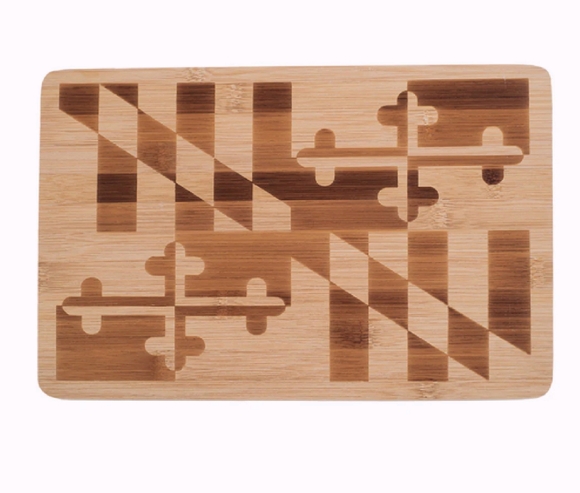 Maryland Flag Pattern Cutting Board - NEW Fast Ship
